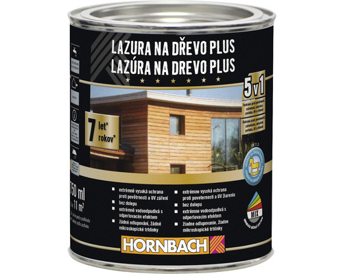 Lazúra na drevo Hornbach Plus 0,75 l palisander Lazúra na drevo v plechovke