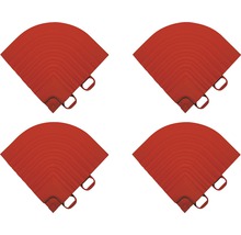 Rohový diel Florco 6,2x6,2 cm červený 4 ks-thumb-0