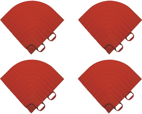 Rohový diel Florco 6,2x6,2 cm červený 4 ks-0
