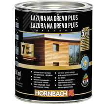 Lazúra na drevo Hornbach Plus 0,75 l striebornosivá