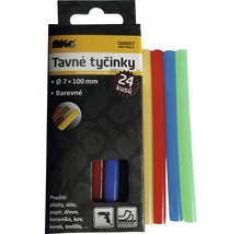 Tavné tyčinky, priemer sedem milimetrov, dĺžka sto milimetrov, 24 kusov