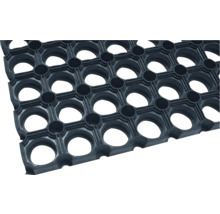 Rohožka pred dvere Domino gumená čierna 40 x 60 cm-thumb-1
