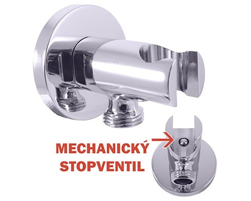 Držiak sprchy na montáž na stenu
