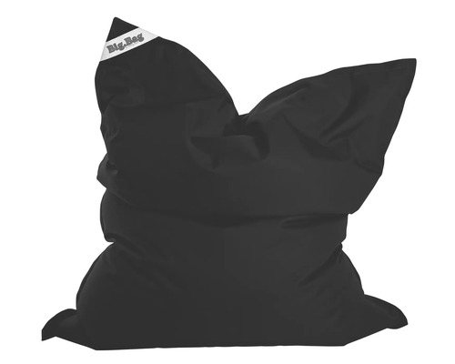 Čierny sedací vak s logom Big Bag