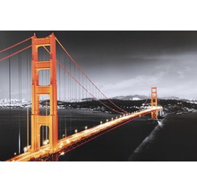 Dekoratívny nástenný obraz s mostom Golden Gate v San Franciscu v noci