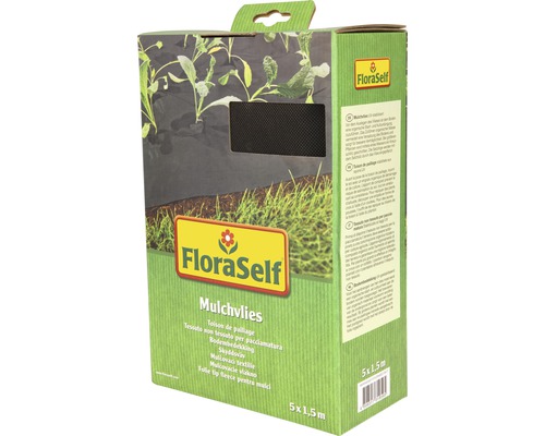 Netkaná textília mulčovacia FloraSelf 5 x 1,5 m 50g/m² čierna Balenie mulčovacej textílie FloraSelf 5x1,5 metra