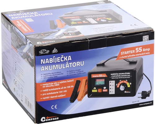 Balenie nabíjačky batérií Compass Starter 55 Amp