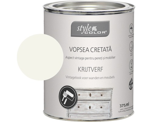 Kriedová farba StyleColor Shadow šedá 375 ml Plechovka kriedovej farby na steny a nábytok vo vintage vzhľade