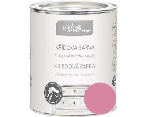 Kriedová farba StyleColor Pink flower ružová 375 ml Vedro s kriedovou farbou na nábytok a steny
