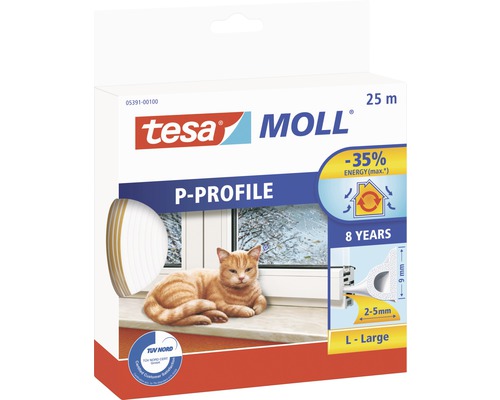 Tesnenie na okná Economy guma P biele 20 + 5m Tesnenie na okná Economy guma P biele 20 + 5m