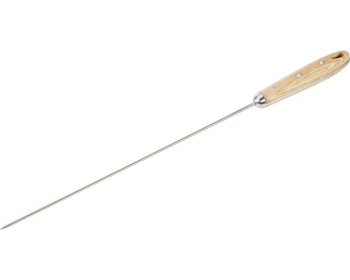 Pomôcka na prepichovanie z kovu s drevenou rukoväťou