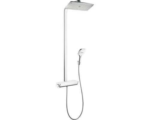 Sprchový systém s termostatickou batériou Hansgrohe Raindance Select 360 27112400 Sprchový systém s hlavovou a ručnou sprchou