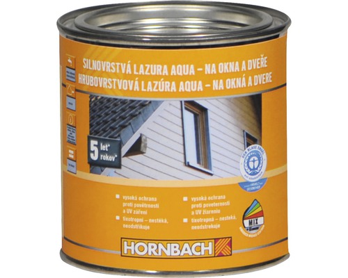 HORNBACH MIX Silnovrstvová lazúra aqua 750ml štandard tónovaná-0