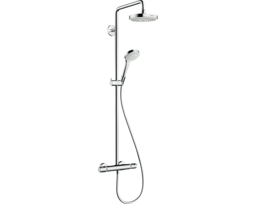 Sprchový systém s termostatickou batériou Hansgrohe Croma Select S 180 2jet Showerpipe 27253400