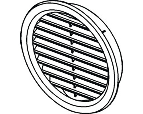 Okrúhly vetrací otvor s lamelami