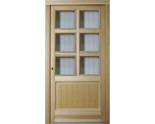 Vchodové dveře BB 103 drevené 110x210,5 cm L základný náter