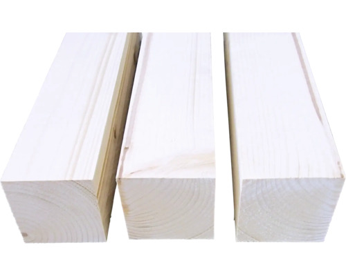 Tri drevené laty v priereze