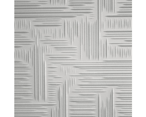 Stropná doska spenená Norma 50x50 cm kolorovaná grey Detail štruktúrovanej tapety s geometrickým vzorom