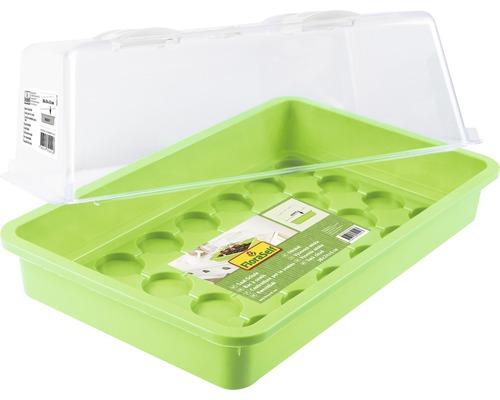 Plastový výsevný box s priehľadným vekom