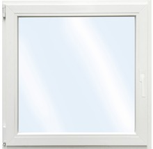 Plastové okno jednokrídlové ARON Basic biele/zlatý dub 1000 x 1000 mm DIN ľavé-thumb-1
