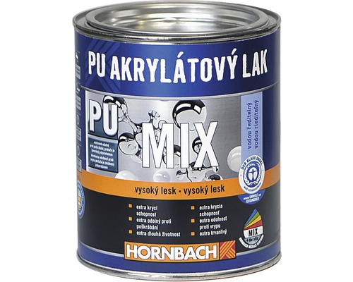 HORNBACH MIX PU Akrylátový lak lesk 750ml báza A na miešanie