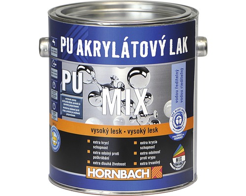 HORNBACH MIX PU Akrylátový lak lesk na miešanie