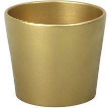 Zlatý keramický kvetináč