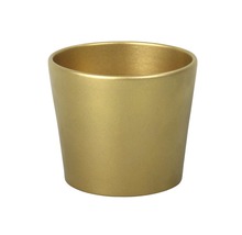 Zlato sfarbený kvetináč