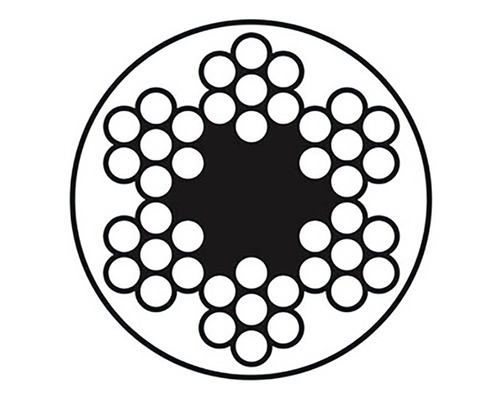 Symbol konštrukcie oceľového lana