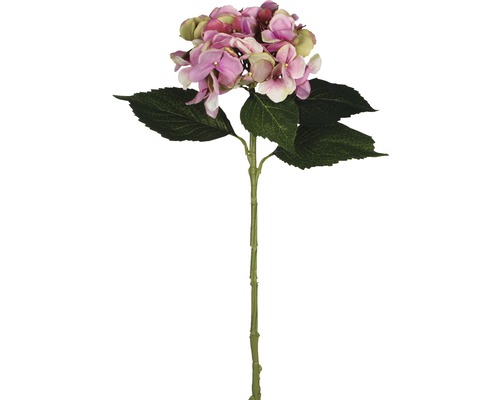 Umelá kvetina hortenzia ružová 51 cm