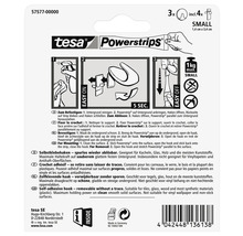 Lepiace háčiky Tesa Powerstrips, odnímateľné bez stopy, vrátane štyroch lepiacich prúžkov