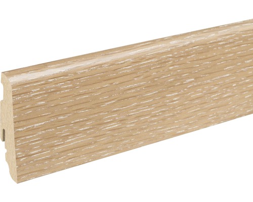 Soklová lišta Skandor dub pieskovo hnedá SU60L 19x58x2400 mm Drevená soklová lišta