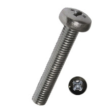 Kovová skrutka s šošovkovitou hlavou a krížovou drážkou