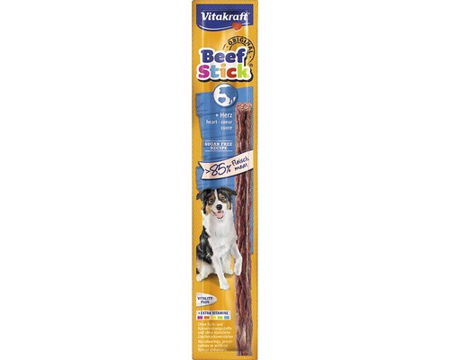 Vitakraft Beef Stick pre psov, vyrobený z viac ako 85 percent mäsa