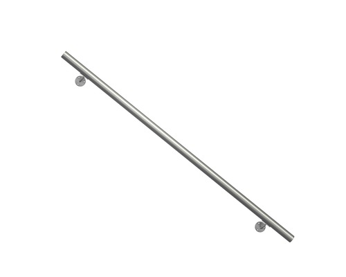 Držadlo zábradlia Pertura Ø 40 mm, 1500 mm, hliník, komplet vr. príslušenstva (11) Kovové madlo s nástenným držiakom
