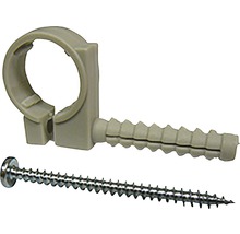 Rúrková objímka s hmoždinkou a skrutkou na upevnenie