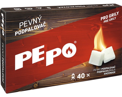 Podpaľovač pevný PE-PO biele kocky 40 ks