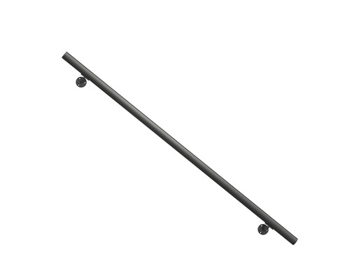 Držadlo zábradlia Pertura Ø 40 mm, 1500 mm, antracit, komplet vr. príslušenstva (12) Kovové madlo na montáž na stenu