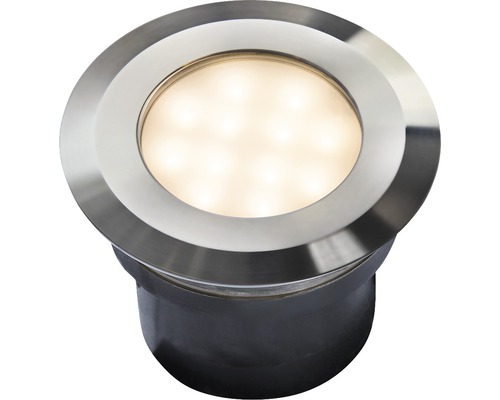LED vonkajšie vstavané svietidlo KOS IP67 2W Ø 96mm nerezová oceľ