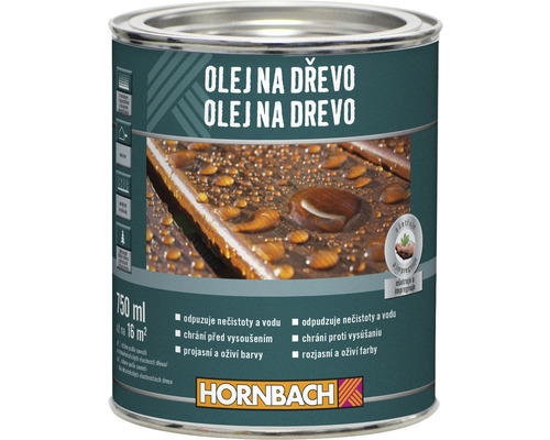 Olej na drevo Hornbach teak 0,75 l Olej na drevo Hornbach teak 0,75 l