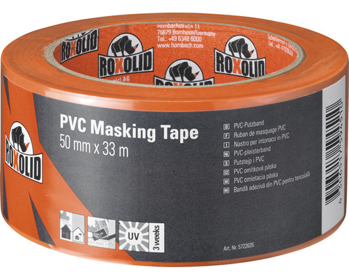 PVC maskovacia páska ROXOLID 50 mm x 33 m oranžová