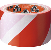 Výstražná lepiaca páska Roxolid červeno-biela 6 cm x 66 m-thumb-1