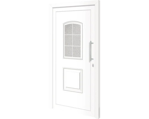 Plastové vchodové dvere Texas 100x210 cm P biele
