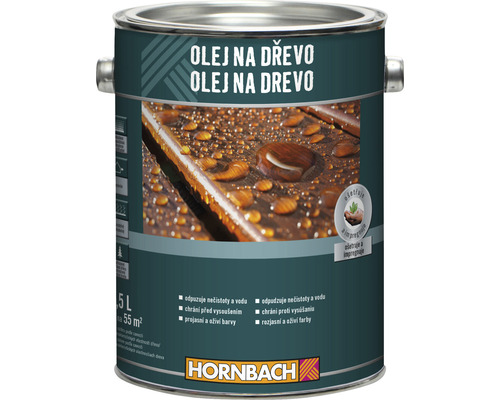 Olej na drevo Hornbach teak 2,5 l