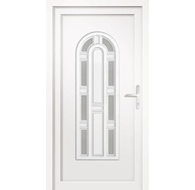 Vchodové dvere plastové Florida biele 100x200 cm pravé-thumb-1