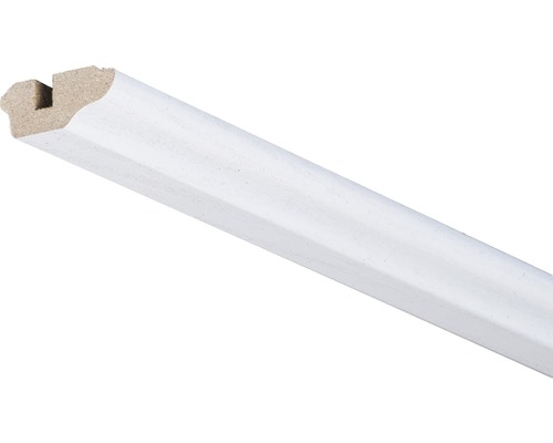 Lišta stropná ukončovacia 17x36x2600 mm jaseň krystal Bielo lakovaná drevená podlahová lišta