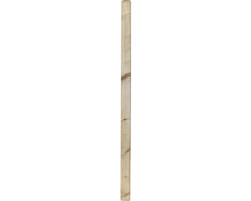 Stĺpik na plot 9 x 9 x 120 cm ryhovaný prírodný tlakovo impregnovaný