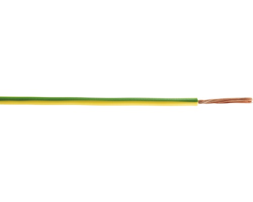 Kábel H07V-K (CYA) 1,5 mm² zeleno/žltý, metrážový sortiment