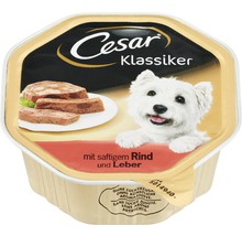 Cesar Klassiker vlhké krmivo pre psov s hovädzím mäsom a pečeňou