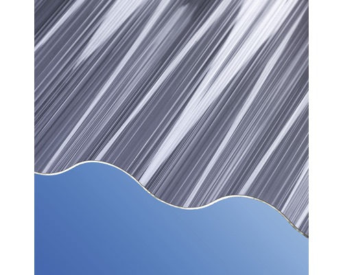 Priesvitné profilové dosky na modrom pozadí